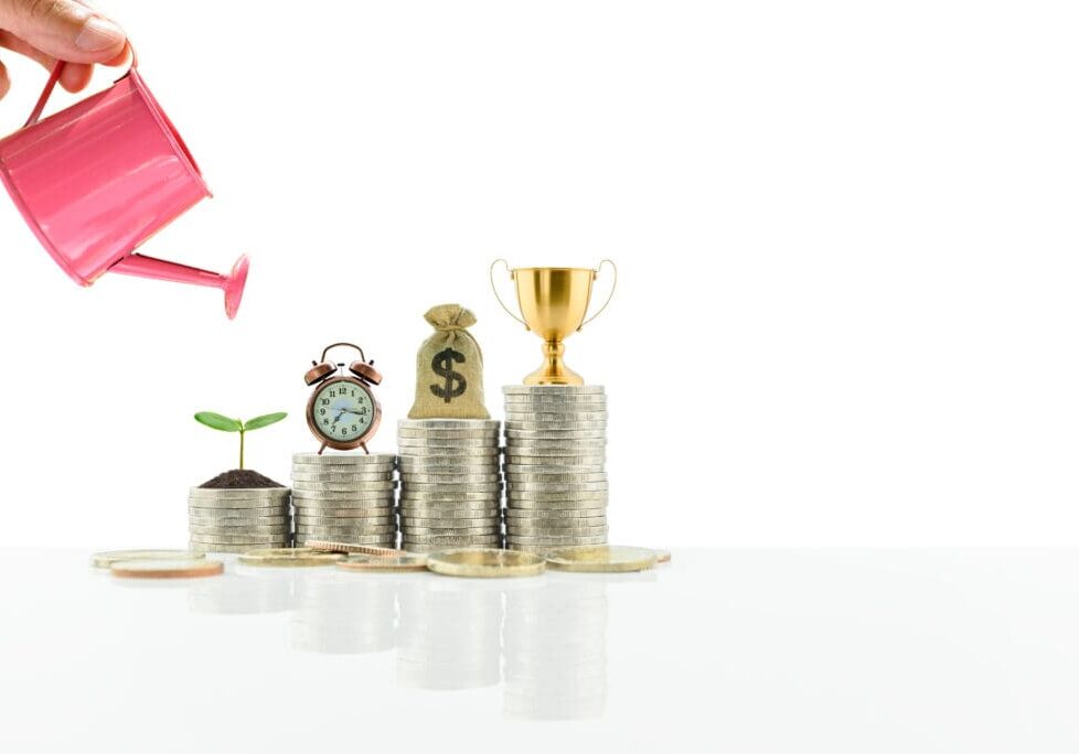 Successful,Saving,Plan,,Financial,Strategies,Concept,:,Trophy,Cup,,Dollar